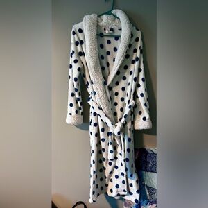 Polka Dot Plush Robe